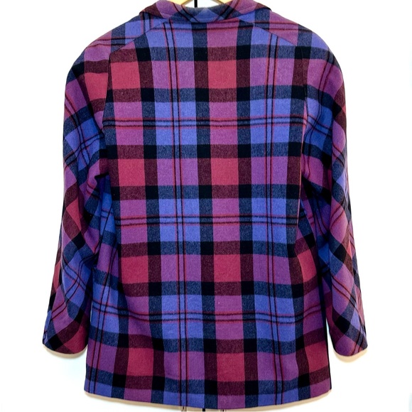 Vintage Plaid Wool Russian Jacket Blazer Sz L/XL - Picture 2 of 7